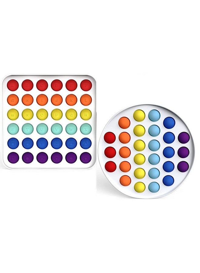 FunBlast Pop it Set (Pack of 2 Popit Game), Kids Toys Fidget Toys, Pop it Toy, Push Pop Bubble Fidget Sensory Toy, Stress Relief Fidget Toy Sensory Toys Novelty Gifts for Girls Boys Kids (5) - Image 2