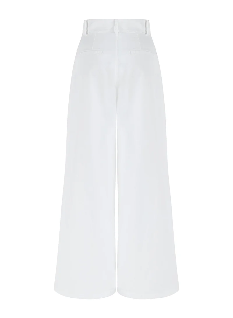 Nocturne High Waist Knee Slit Trousers