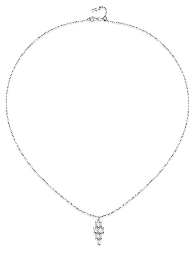 Moonmory Authentic 925 Sterling Silver Mosque Pillar Pendant Necklace Inspired by White Stepping Stone, Best Gift for Ramadan, Valentine's Day, Mother's Day, 50cm Adjustable Length - Image 4