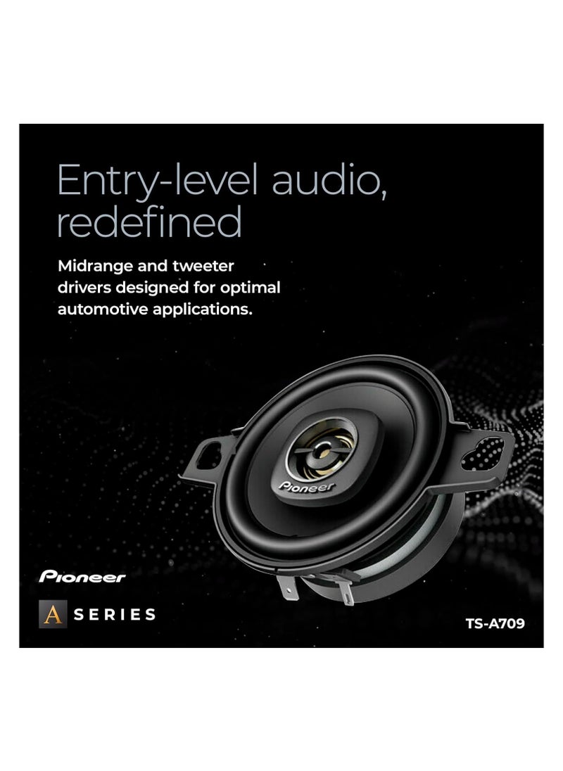 Pioneer - TS-A709 سلسلة A 2-3/4” 2-Way، 450 واط، مكبر صوت عالي التردد 16 مم – مكبر صوت محوري (زوج) - Image 1