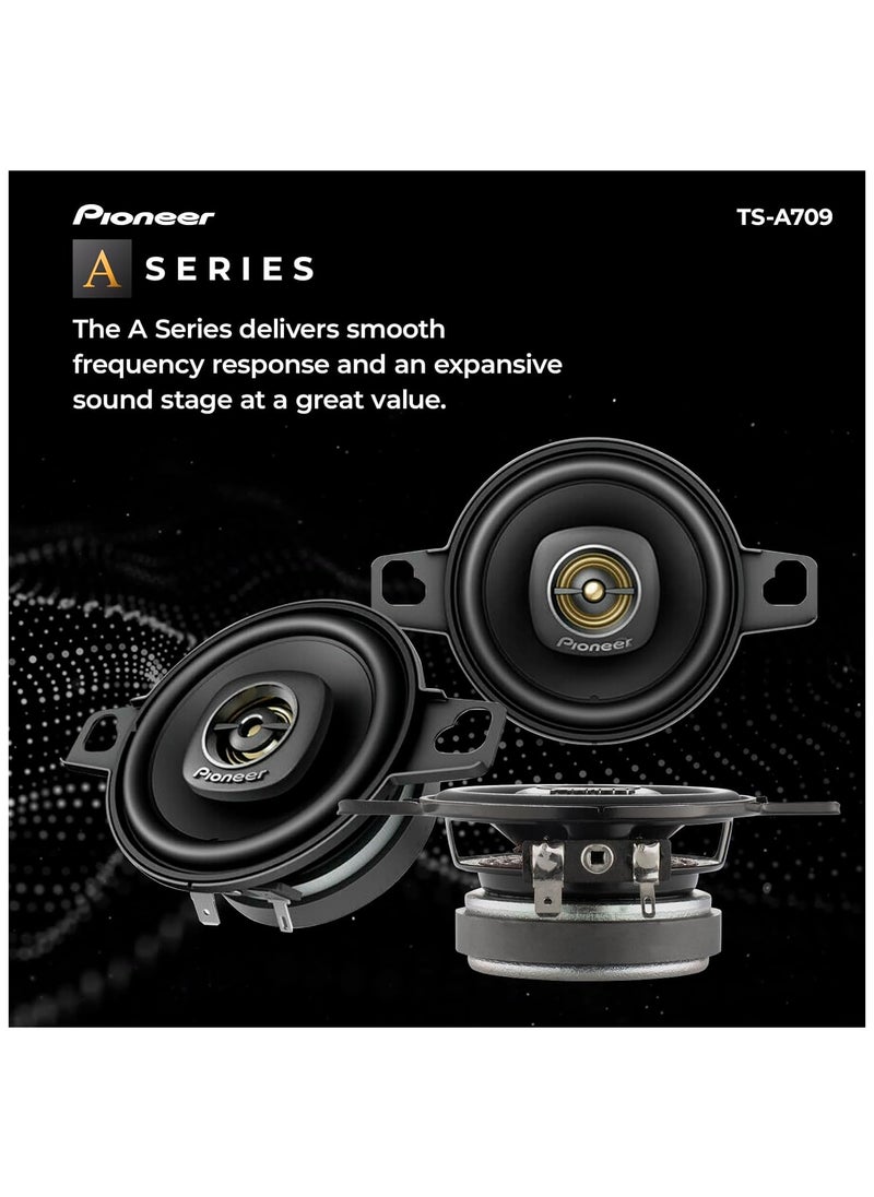 Pioneer - TS-A709 سلسلة A 2-3/4” 2-Way، 450 واط، مكبر صوت عالي التردد 16 مم – مكبر صوت محوري (زوج) - Image 1