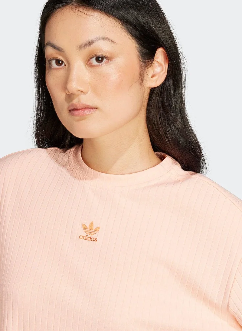 Adidas ESS WR LS Pink Originals Women T-SHIRTS