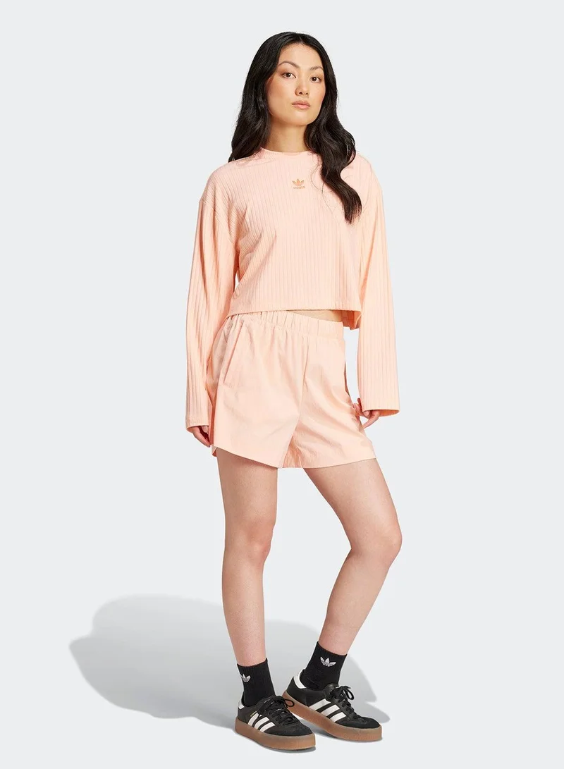 Adidas ESS WR LS Pink Originals Women T-SHIRTS