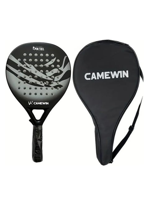 Pro-Grade Paddle Racket for Ultimate Performance with 4013 Diamond Shape Full Carbon Fiber Paddle Racket with Bag Cover
