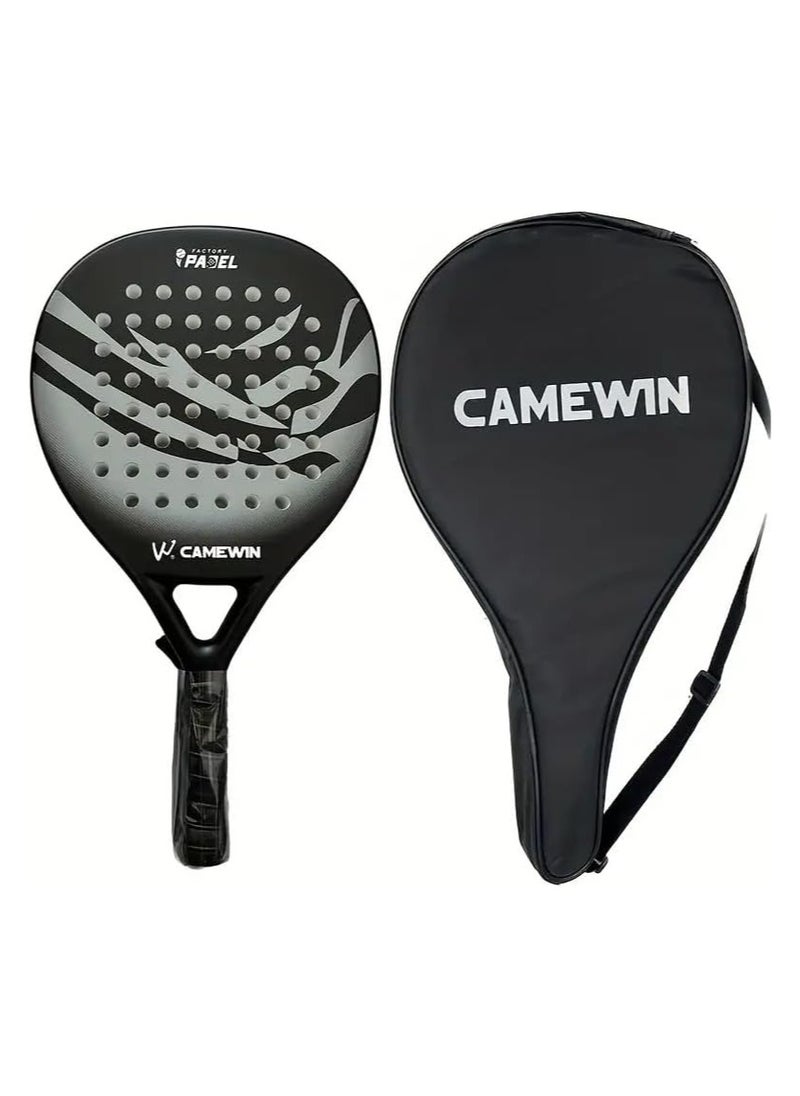 CAMEWIN - Pro-Grade Paddle Racket for Ultimate Performance with 4013 Diamond Shape Full Carbon Fiber Paddle Racket with Bag Cover - Image 1