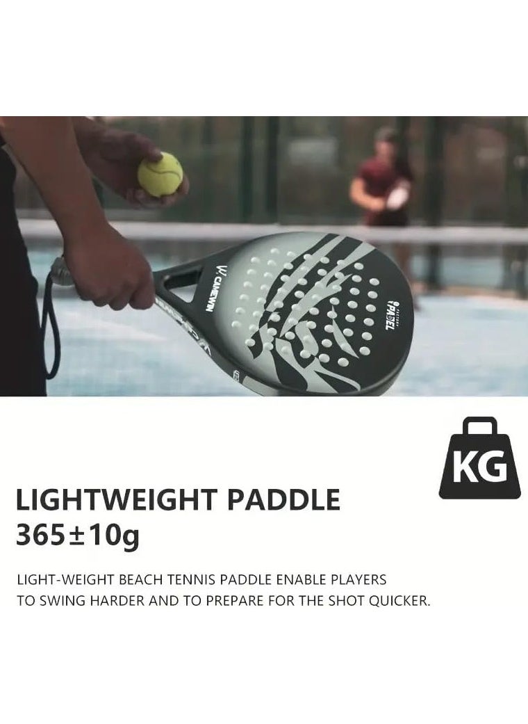 CAMEWIN - Pro-Grade Paddle Racket for Ultimate Performance with 4013 Diamond Shape Full Carbon Fiber Paddle Racket with Bag Cover - Image 1