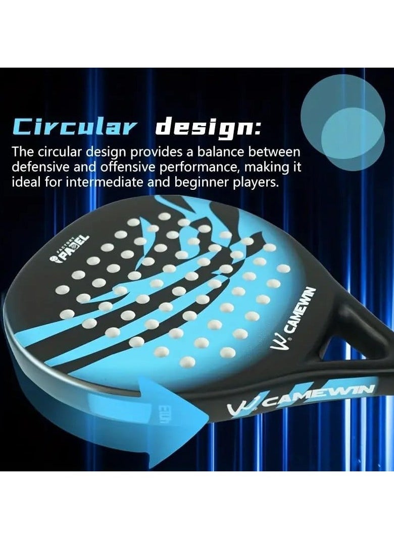CAMEWIN - Pro-Grade Paddle Racket for Ultimate Performance with 4013 Diamond Shape Full Carbon Fiber Paddle Racket with Bag Cover - Image 1