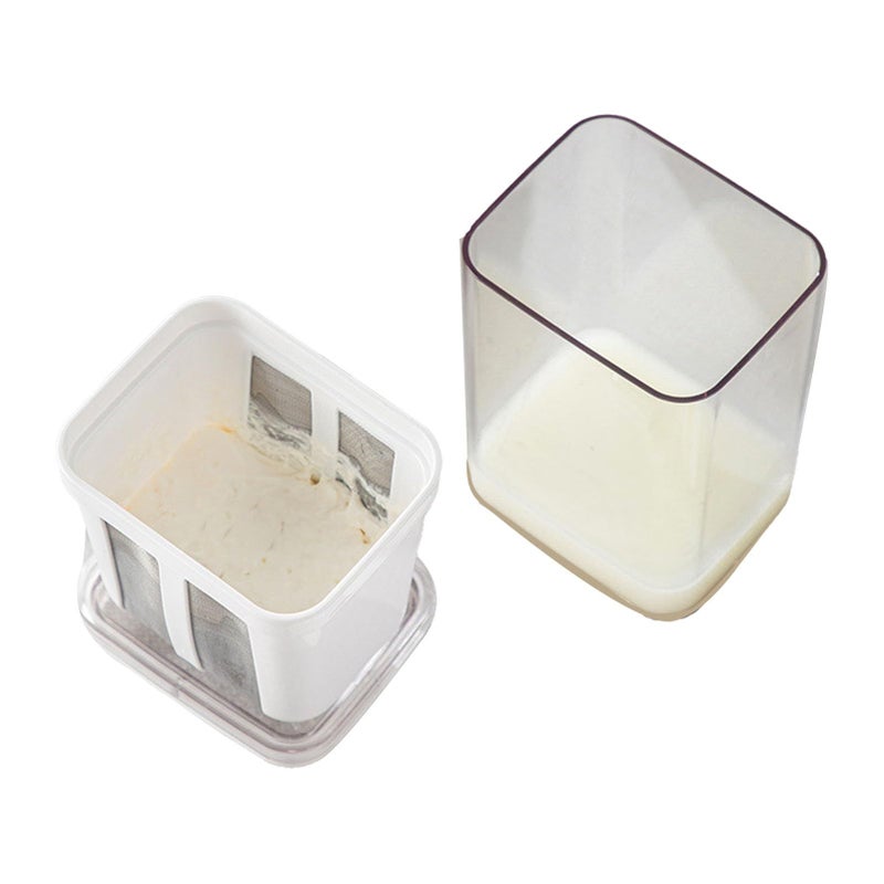 Extra Fine Mesh Yogurt Cheese Strainer Bag With Transparent Cover Multifunctional Filter - Image 4