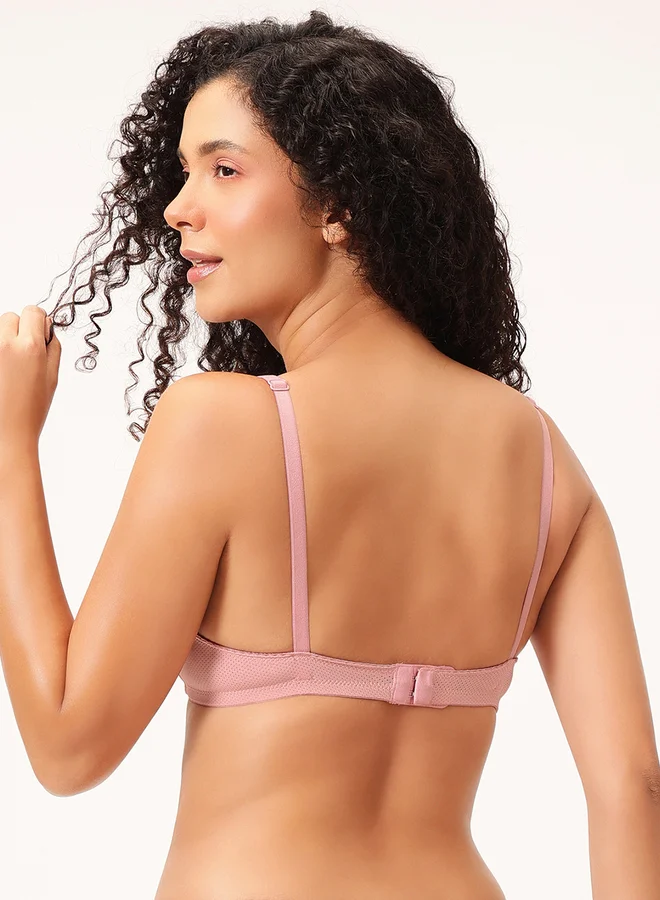 Clovia  Padded Non-Wired Demi Cup Plunge Bra for Women | Best Price UAE