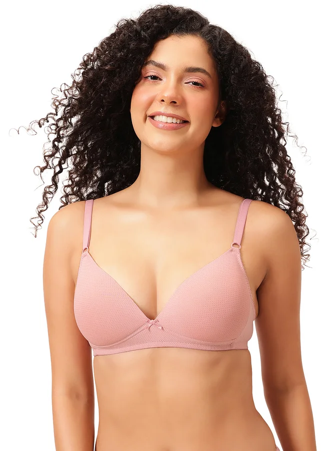 Clovia Padded Non-Wired Demi Cup Plunge Bra