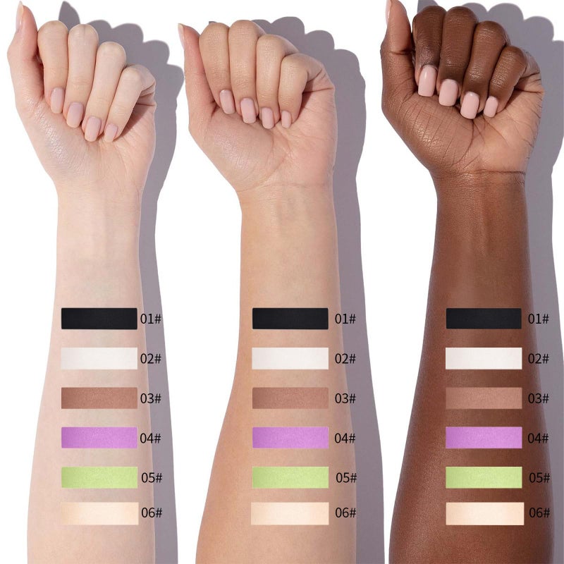 Erinde Single Beige Matte Eyeshadow Palette, Velvet Eye Shadow Compact Powder Primer Base Makeup, Neutral Nudes Matte Pressed Powder Eye Shadow Palette, 06# Beige - Image 5