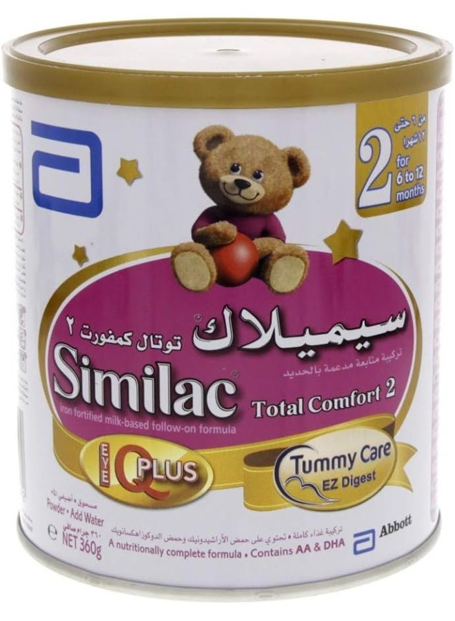 Similac حليب سيملاك توتال كومفورت 2 للمتابعة للأطفال من 6-12 شهر، 360غ - Image 1