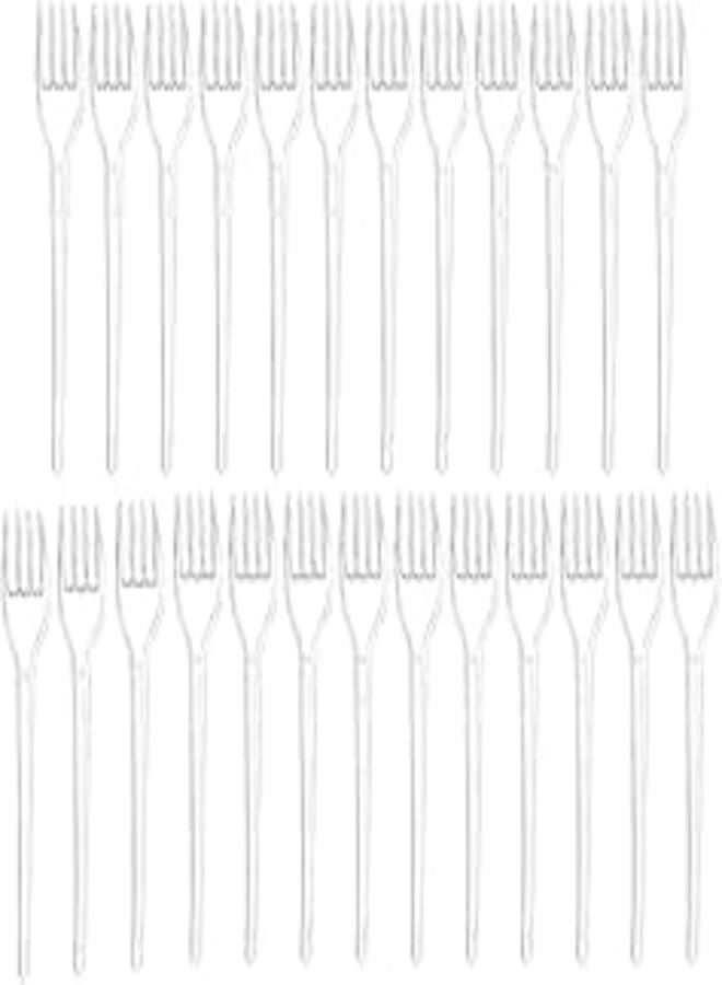 SILA Sylla plastic forks, 25 count - clear