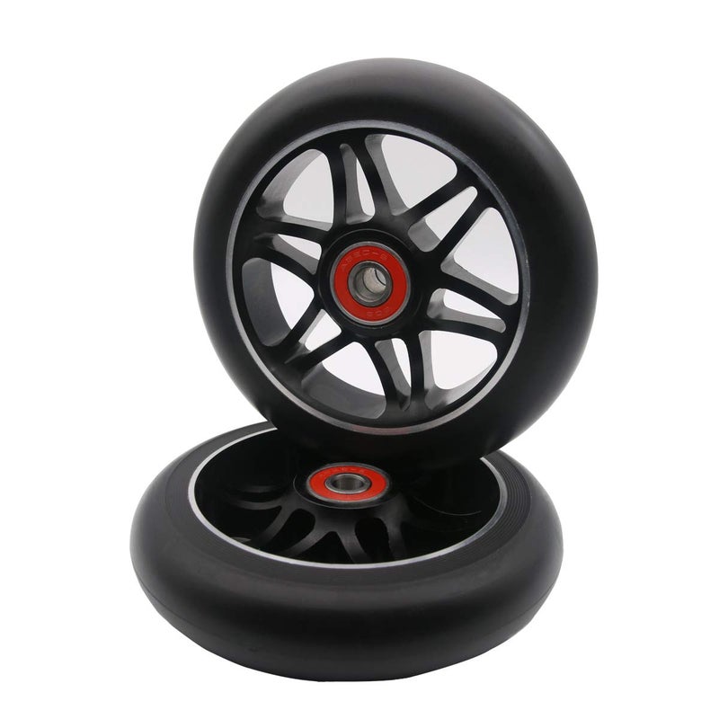 Z-FIRST 2Pcs 110mm Pro Scooter Wheels with ABEC 9 Bearings Fit for MGP/Razor/Lucky Envy/Vokul Pro Scooters Replacement Wheels - Image 1