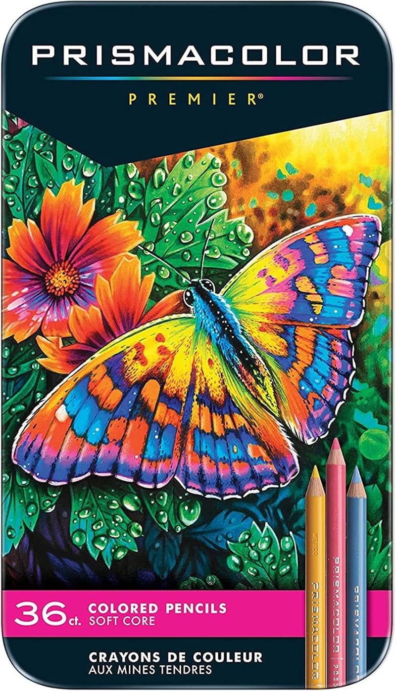 PRISMACOLOR 36-Count Colored Pencil Set Premier One Box Tin - Image 1