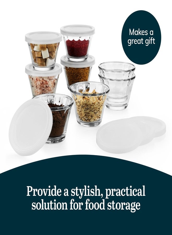 Libbey Baker’s Basics 8-Piece Cupcake Party Glass Baking Dish Set with Lids, Round Small Glass Bowls, Prep Bowls for Cupcakes, Mini Pot Pies, and More - Image 5
