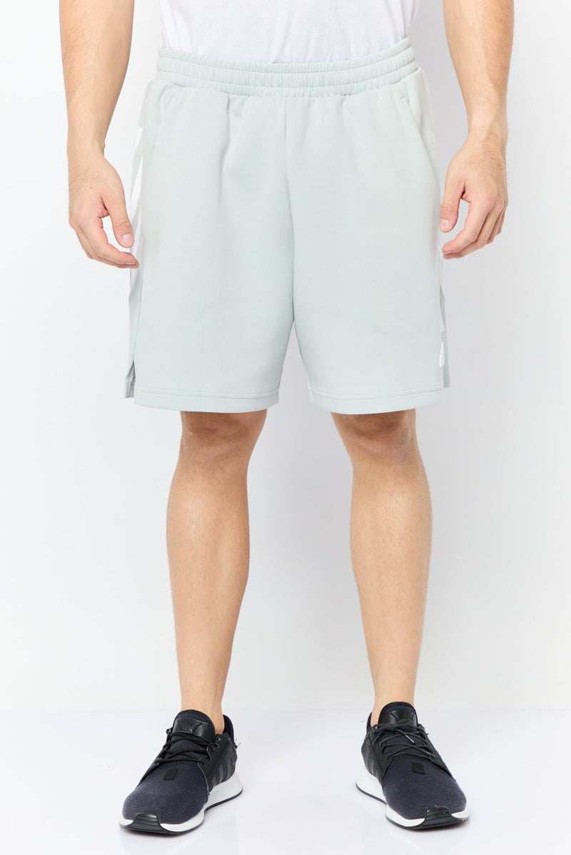 Adidas Men Sportswear Fit Brand Logo Training Shorts, Grey - Image 1