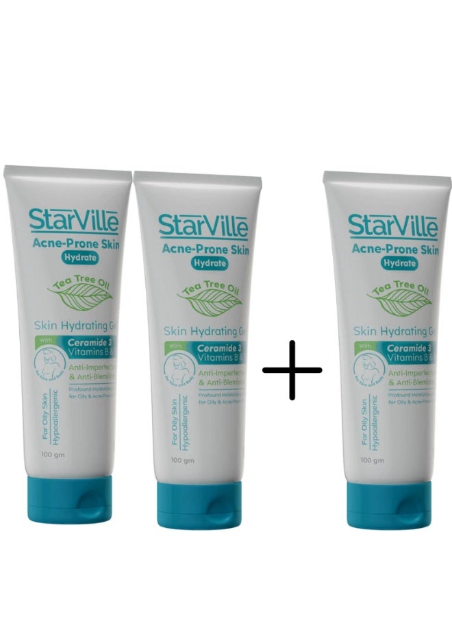 ستارفيل جل مرطب للجسم ضد الحبوب 100 مل 2+1