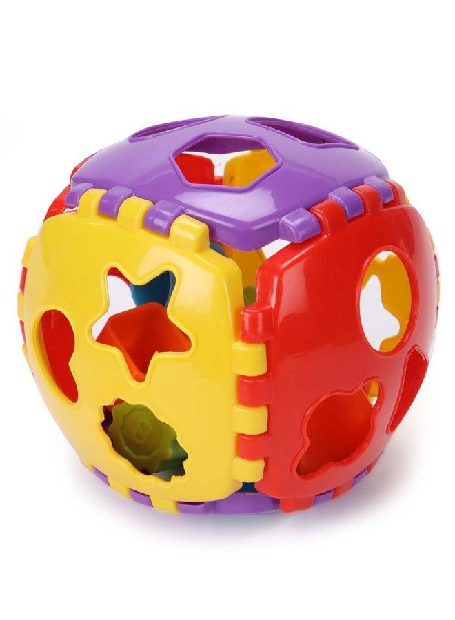 RATNA'S Sorting And Stacking Toddlers Toys (2 In 1 Smiley Ring & Shape Sorter Ball)  - Image 5