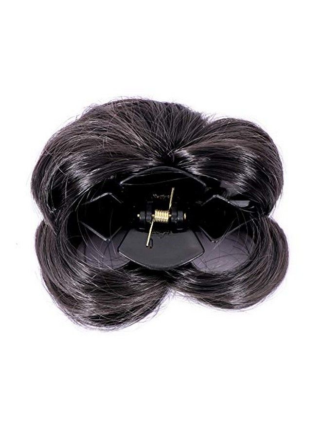 Honbon Artificial Juda With Clutcher Hair Accessories Black Medium - Image 5