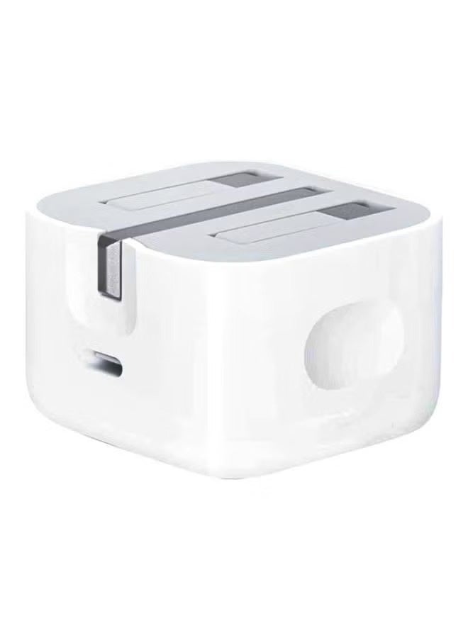 20W USB-C Power Adapter White  - Image 1