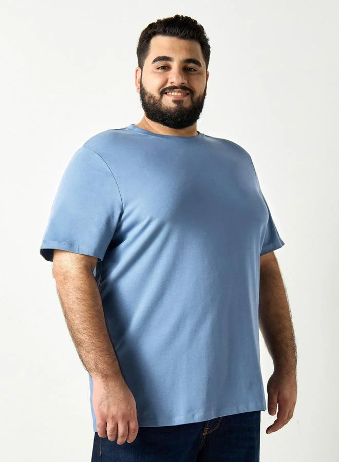 سبلاش فيڤ تيشيرت بأكمام قصيرة وياقة دائرية