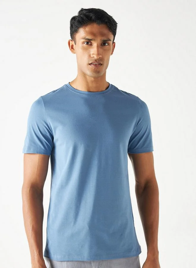 سبلاش فيڤ تيشيرت بأكمام قصيرة وياقة دائرية