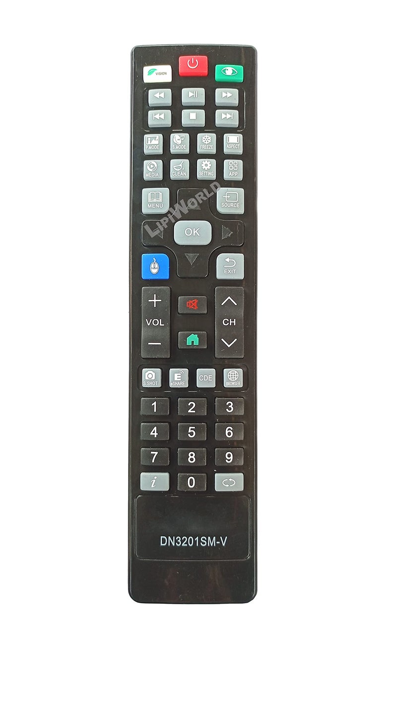 LipiWorld® Led LCD TV Remote Control Compatible for Hyundai Led Remote - Image 5