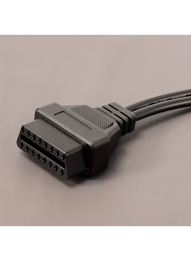Audi 2x2 Pin to 16Pin OBD2 Male Diagnostic Cable Adapter Without Battery - Image 2