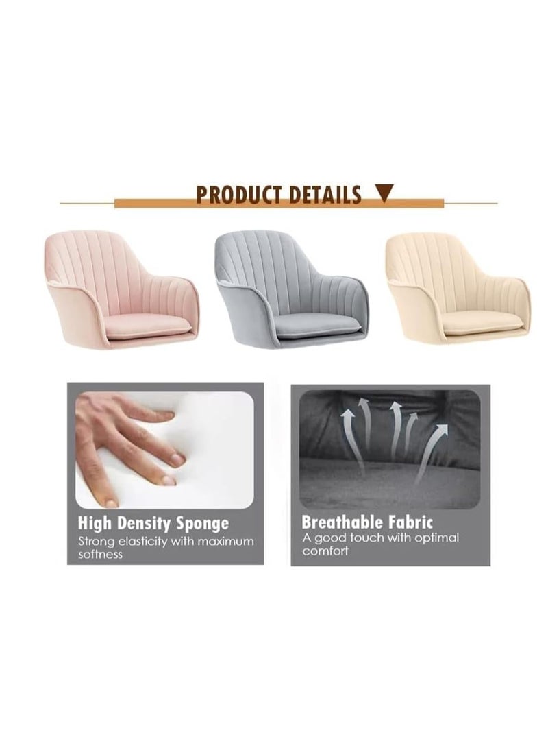 Generic Stylish Velvet Dining Chairs with Gold Legs Comfortable and Durable  - Image 3