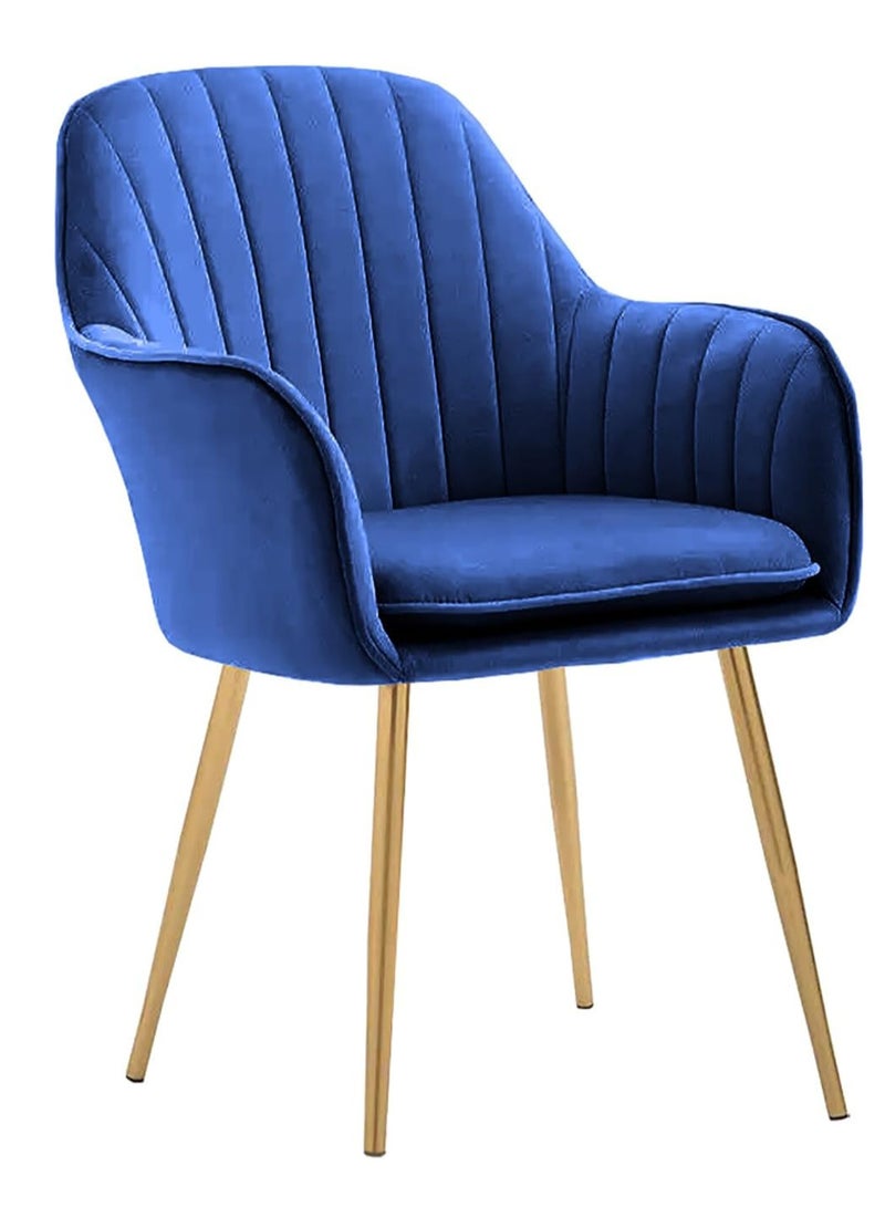 Generic Stylish Velvet Dining Chairs with Gold Legs Comfortable and Durable  - Image 1