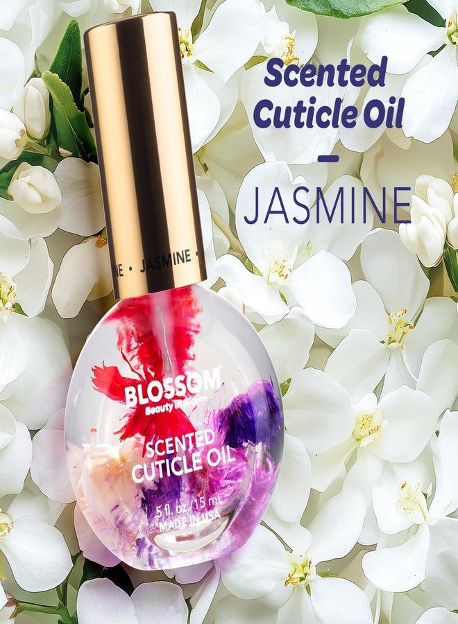 Blossom Cuticle Oil for Nails, Hydrating, Moisturizing, Scented Nail Oil Cuticle Care, Infused with Real Flowers, Made in USA, 0.75oz, 3 pack, Mini Gift Set, Lavender/Jasmine/Rose - Image 3