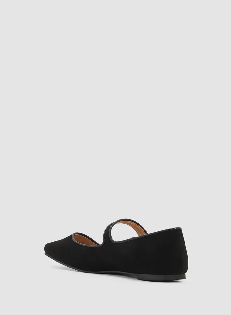 Savannah Collection Mary Jane Ballerina Flat