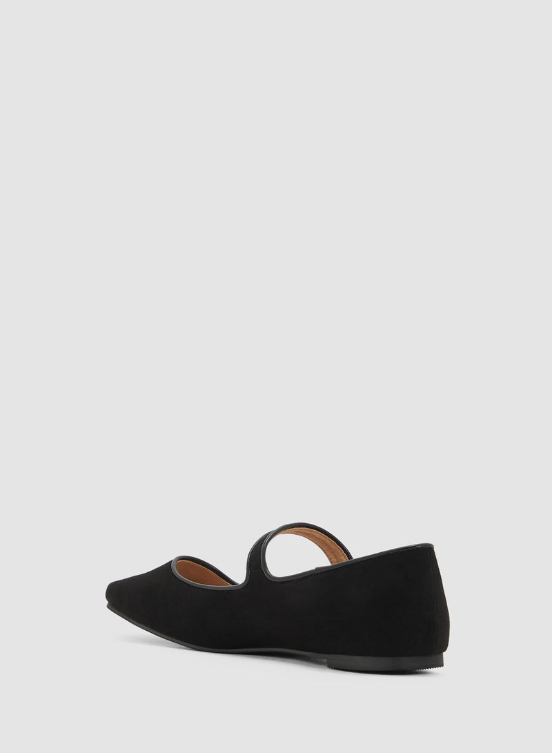 Savannah Collection Mary Jane Ballerina Flat  - Image 3