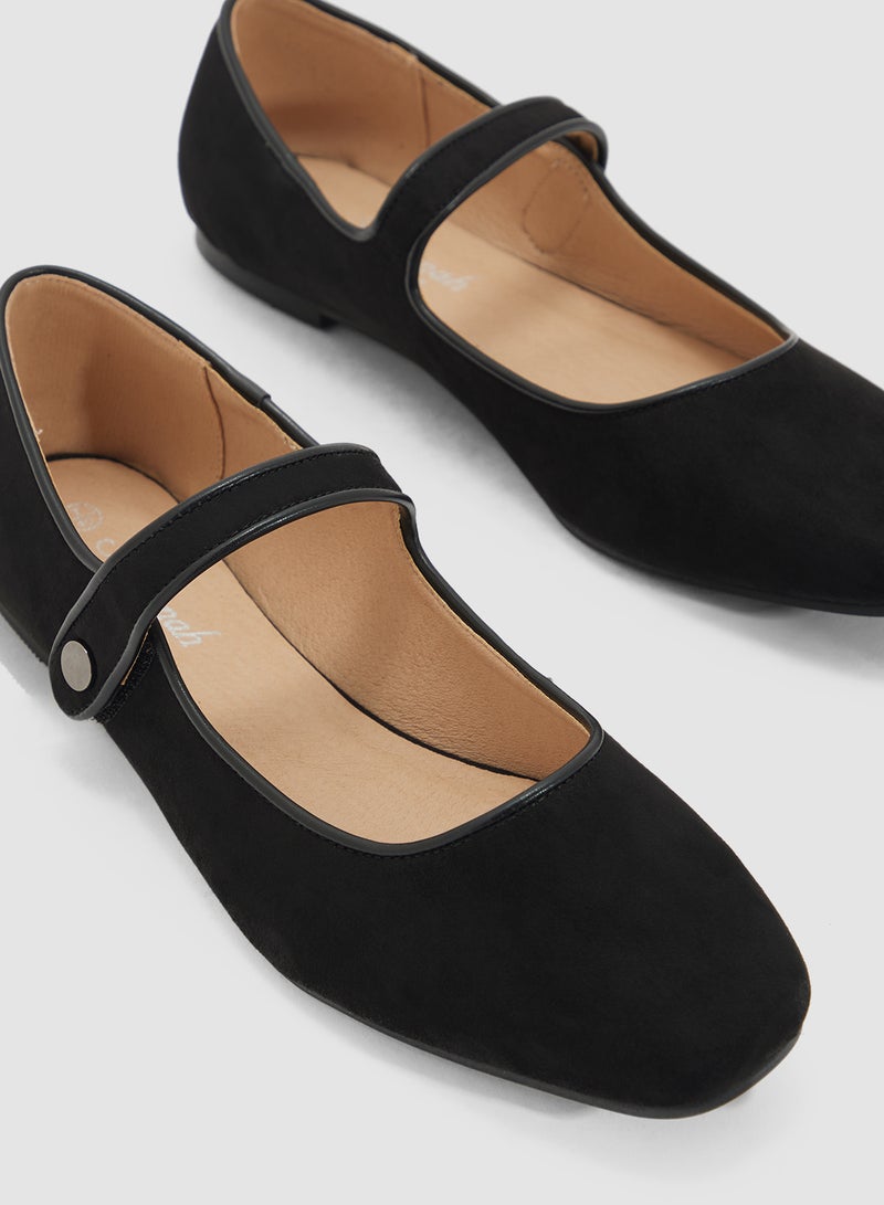 Savannah Collection Mary Jane Ballerina Flat  - Image 4