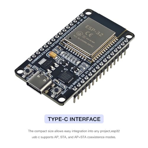 Hosyond 3Pack ESP32 ESP-32S Development Board USB-C WiFi Bluetooth Dual Core Microcontroller for Arduino IDE, Support AP/STA/AP+STA, CP2102 Chip ESP-WROOM-32 - Image 2