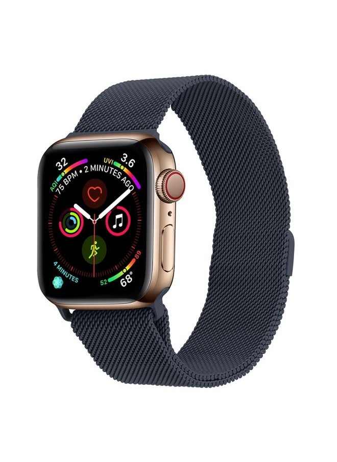 Generic - Replacement Strap Milanese Stainless Steel Watch Band For Apple Watch Series 9&8&7 41mm / SE 3&SE 2&6&SE&5&4 40mm / 3&2&1 38mm Space Grey - Image 1