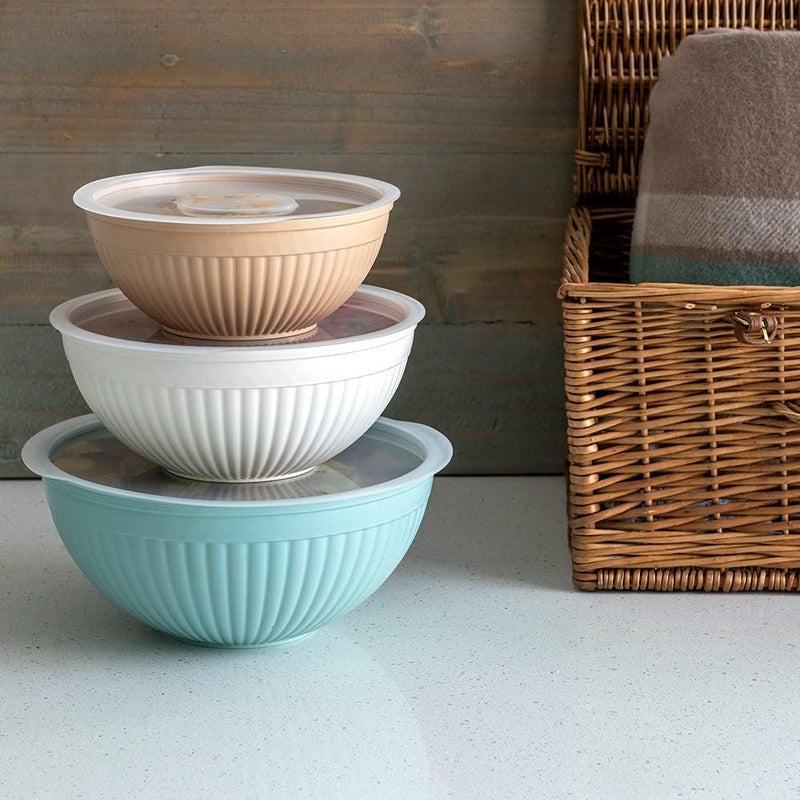 Nordic Ware Prep and Serve Mixing Bowls Set 6Piece EarthTones - Image 4