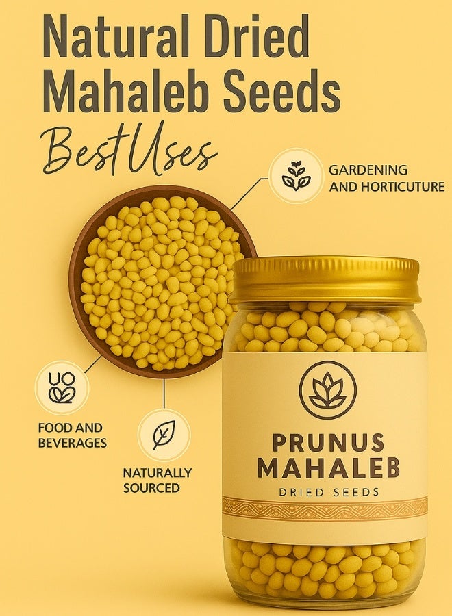 زهر بذور محلب البرقوق المجففة من الزهر - بذور عطرية طبيعية للخبز والحلويات والبستنة - Image 3