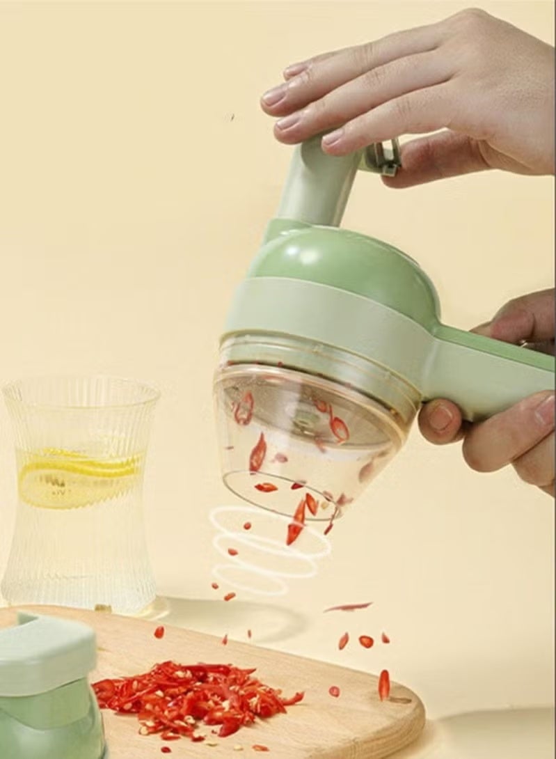 A ZONE Wireless Electric Vegetable Chopper, Ideal For Chopping Veg, Fruit Slicer, Meat Mincer, Spice And Nuts Grinder, Garlic Chopper, Onion Cutter, Mixer And Cleaner, Meet All Your Kitchen Needs - Image 5