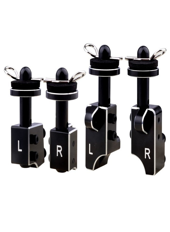 AllinRC Aluminum Body Post Mounts & Body Post Set w/Body Clips Washers for Arrma Notorious 6S BLX, Front & Rear (Black) - Image 1