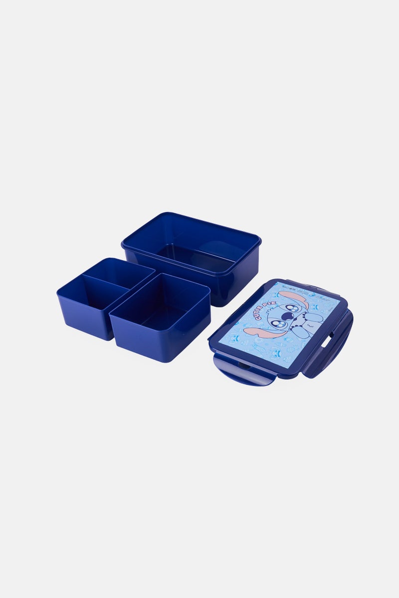 Disney صندوق بنتو بلاستيكي لطيف من ديزني ستيتش، أزرق داكن - Image 3