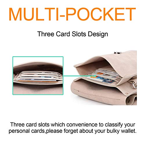 seOSTO Womens Small Crossbody Bag, Tassel Cell Phone Purse Holder Wallet For woman Girls - Image 4