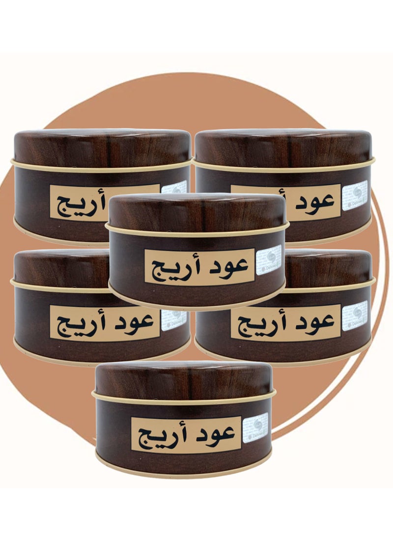 دهني 6 قطع بخور عود أريج 25 جرام - Image 1