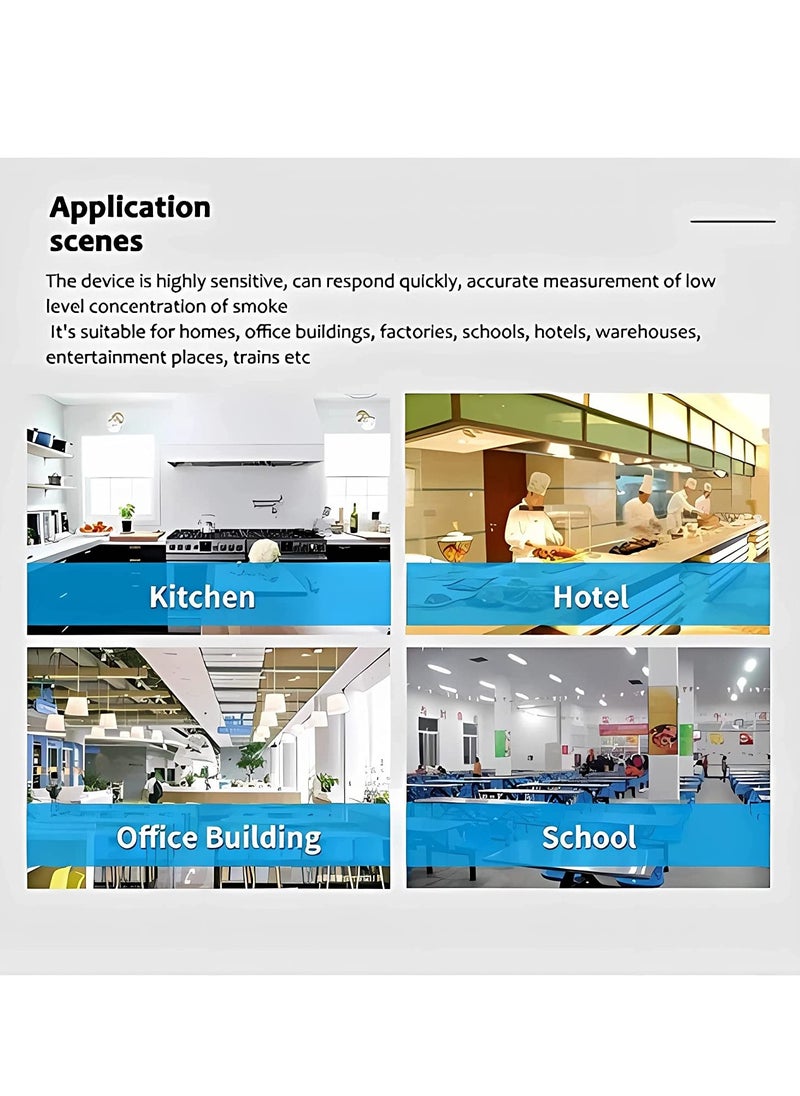 Generic - Smart WiFi Natural Gas Leak Detector with LCD Display and Temperature Sensor, Plug-in Sensor for LPG, LNG, Methane, and Butane Gas Detection. - Image 1