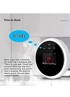 Generic Smart WiFi Natural Gas Leak Detector with LCD Display and Temperature Sensor, Plug-in Sensor for LPG, LNG, Methane, and Butane Gas Detection.  - Image 5