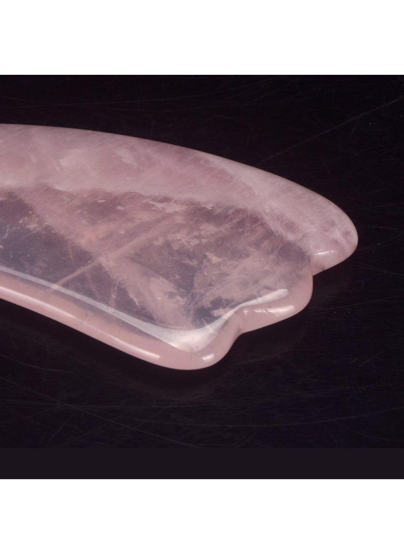 Getmecraft Getmecraft Rose Quartz Wing Shape Gua Sha Facial Skin Care SetsTherapeutic Relief and Skin Renewal Handmade Healing Stone Gua Sha Scraping Facial Massage Tools  - Image 3