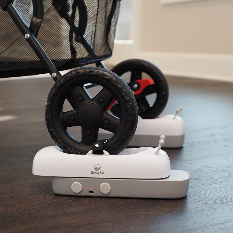 SwaySo Automatic Gentle Lightweight Stroller Rocker Attachment â€“ Smart Infant Soother for Peaceful Sleep with Remote, Timer, Two Speed Modes, Type-C Rechargeable â€“ No Anxious Vibrations-SwaySo - Image 2