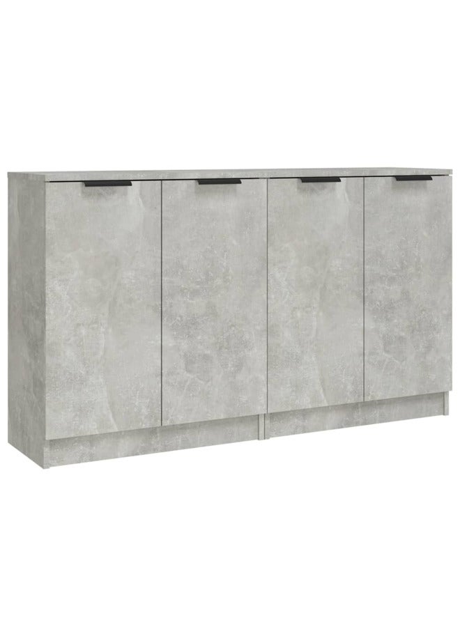 vidaxl Sideboards 2 pcs Concrete Grey 60x30x70 cm Engineered Wood 3115775 - Image 1