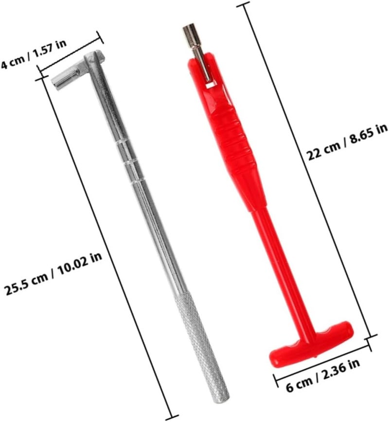 4pcs Tire Stem Puller Tool and Valve Core Removal Tool Set with Dual Valve Stem Pullers for Motorcycle and Car Tire - Image 2